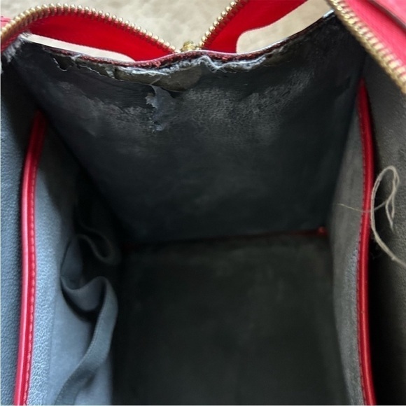 Louis Vuitton Red Satchel Bag with Structured Design - Picture 10 of 14